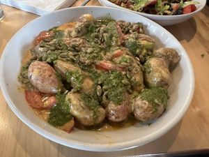 Spud and magic bowl - potato with cheese sauce - the favorite!  at Ranch Camp in Stowe