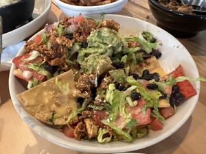 Nachos - the vegan option! So good!  at Ranch Camp in Stowe