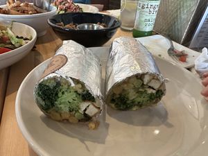 Power greens burrito - super yummy, and very unique  at Ranch Camp in Stowe