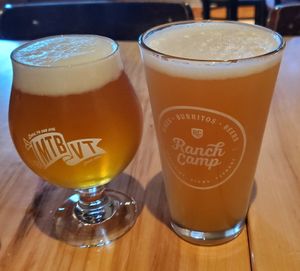 beers at Ranch Camp in Stowe