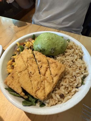 Tofu grain bowl    at Ranch Camp in Stowe