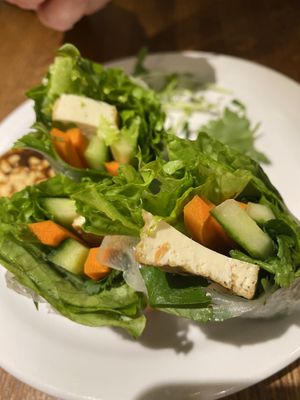 tofu spring rolls  at BoBoKo in Harrisonburg