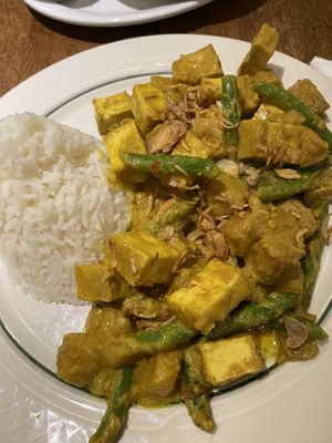potato tofu curry  at BoBoKo in Harrisonburg