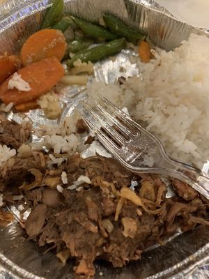 Vegan jackfruit meal  at BoBoKo in Harrisonburg