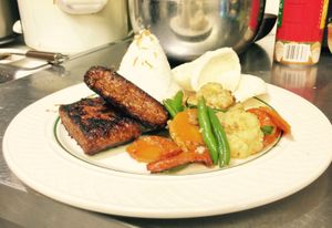 Spice marinated tempeh at BoBoKo in Harrisonburg