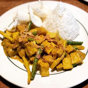 Potato and tofu curry at BoBoKo in Harrisonburg