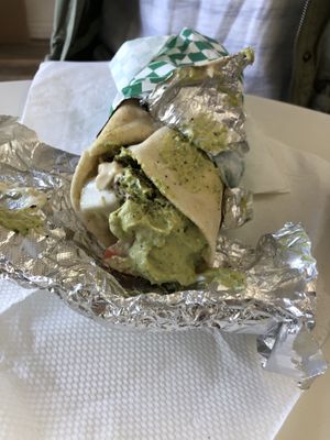 Cilantro Jalapeño Hummus Falafel  at The Mediterranean Chickpea in Tampa