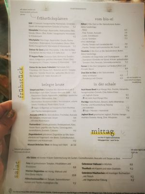 Menü at Nah am Wasser - Neukölln in Berlin