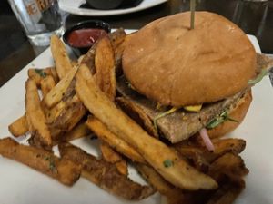  Tofu sandwich, so good at ERIS Brewery and Cider House in Chicago