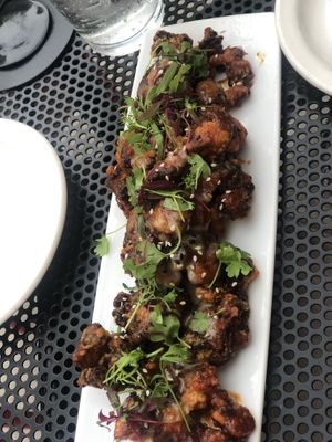 Buffalo cauliflower! at ERIS Brewery and Cider House in Chicago