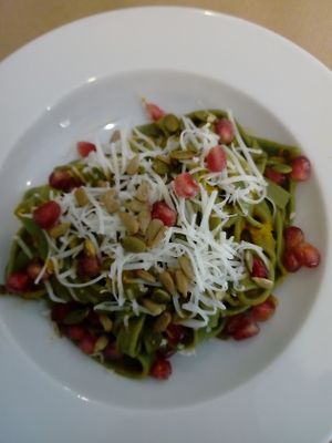 I can't remember what this was, but it was very good (minus the cheese). at Giusto Restaurante Vegano in Torrevieja