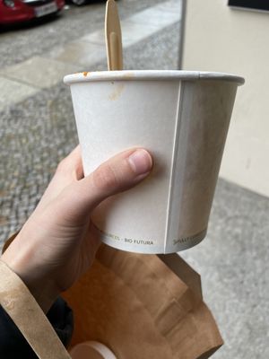 Small koshary (I regretted not taking the big one)  at Koshary Lux in Berlin