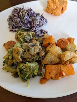 Buffet selection at La Table à l'Envers in Marseille
