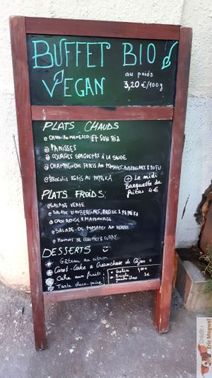 Menu at La Table à l'Envers in Marseille