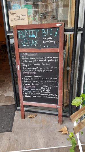 Buffet menu September 2020 at La Table à l'Envers in Marseille