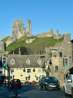   at The Greyhound Inn in Corfe Castle