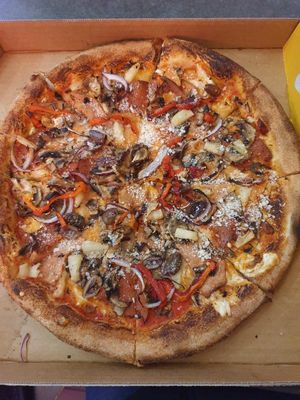 Mack daddy (everything) $23.50 at Duke Pizza in Melbourne