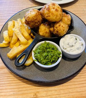 Cauliflower scampi  at The Riverside in Dunblane