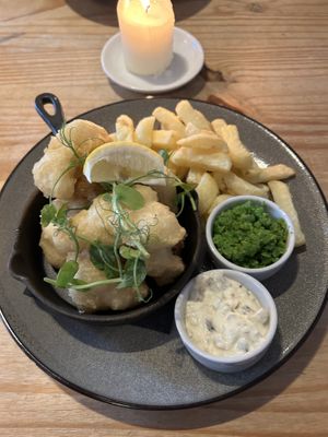 Cauliflower Scampi  at The Riverside in Dunblane