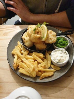 Cauliflower scampi at The Riverside in Dunblane