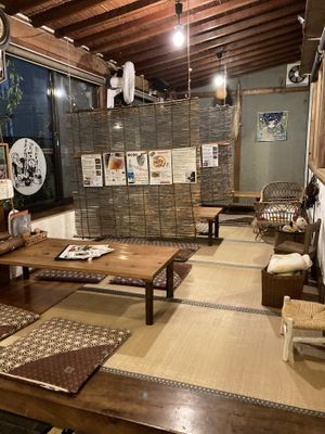 Tatami seats  at Hekkoro in Fujisawa