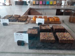 Pride brownies at Hampton & Vouis in Manchester