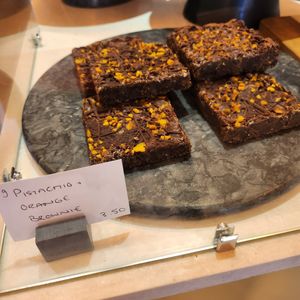 Vegan cake range today - May 2024 at Hampton & Vouis in Manchester