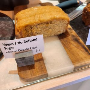 Vegan cake range today - May 2024 at Hampton & Vouis in Manchester
