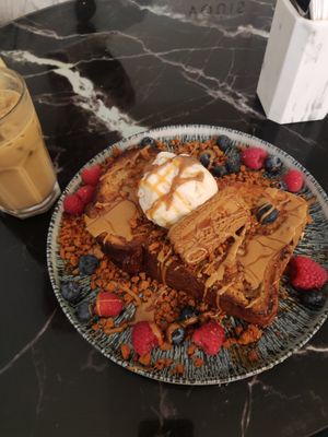 French toast at Hampton & Vouis in Manchester