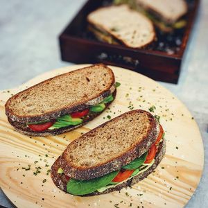 Avocado sandwich at Hampton & Vouis in Manchester