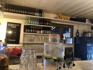 Inside the shack at Cool Cats in Chamonix-mont-blanc