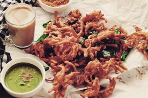 Onion Pakoda at Masala Dosa Street Kitchen - MDSK in Phnom Penh