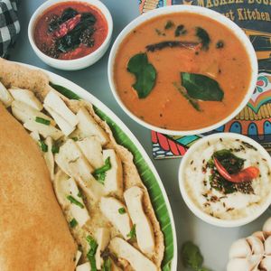 Eryngii Mushrooms Coconut Cream Dosa at Masala Dosa Street Kitchen - MDSK in Phnom Penh