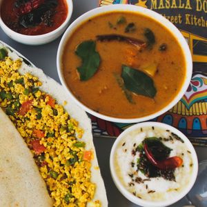 Tofu Bhurji Dosa at Masala Dosa Street Kitchen - MDSK in Phnom Penh