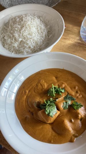 House masala with tofu paneer and rice  at Masala Dosa Street Kitchen - MDSK in Phnom Penh