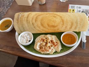 Hummus dosa, $6.25  at Masala Dosa Street Kitchen - MDSK in Phnom Penh