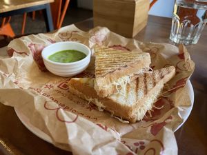 Grilled cheese sandwich, $3  at Masala Dosa Street Kitchen - MDSK in Phnom Penh
