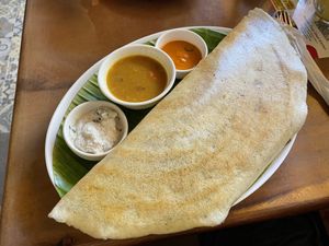 Mashed potato masala dosa, $4.50  at Masala Dosa Street Kitchen - MDSK in Phnom Penh