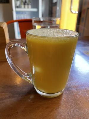 Saffron milk (hot), $2.25  at Masala Dosa Street Kitchen - MDSK in Phnom Penh