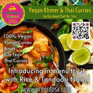 Vegan Local food & Thai Curries at Masala Dosa Street Kitchen - MDSK in Phnom Penh