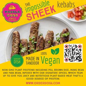 Impossible Kebabs are made in Charcoal clay Tandoor at Masala Dosa Street Kitchen - MDSK in Phnom Penh