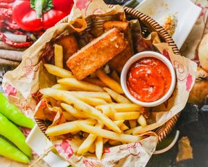 Vegan Fish & Chips at Masala Dosa Street Kitchen - MDSK in Phnom Penh