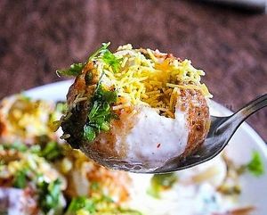 Vegan Dhai puri (Homemade Coconut Milk Yogurt) at Masala Dosa Street Kitchen - MDSK in Phnom Penh