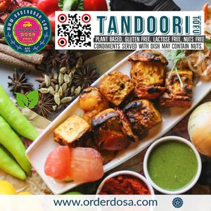 First Tandoori Vegan Dish of the Globe at Masala Dosa Street Kitchen - MDSK in Phnom Penh