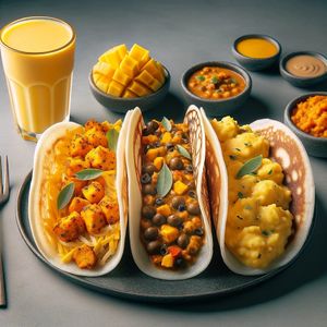 Vegan Gluten Free Dosa Taco's at Masala Dosa Street Kitchen - MDSK in Phnom Penh