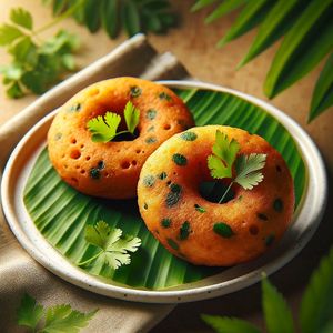 Black Lentils Vadai (Savory Donuts) Vegan & Gluten Free at Masala Dosa Street Kitchen - MDSK in Phnom Penh