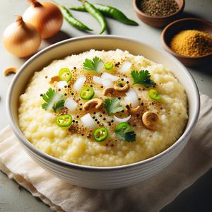 Upama (Semolina Porridge) at Masala Dosa Street Kitchen - MDSK in Phnom Penh