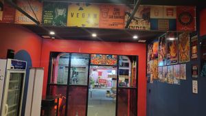 Street view from the inside. at Masala Dosa Street Kitchen - MDSK in Phnom Penh