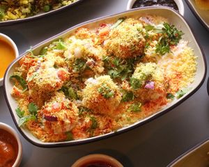 Vegan Dhai Puri made with Coconut milk Yogurt! at Masala Dosa Street Kitchen - MDSK in Phnom Penh