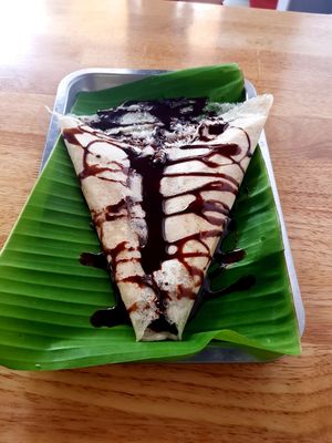 Vegan Desert Dosa! Coconut and chocolate   at Masala Dosa Street Kitchen - MDSK in Phnom Penh